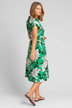 Roman Green Floral Print Belted Shirt Dress 10 Roman Green Floral Print Belted Shirt Dress -Roman Sales Shop unnamed file 928