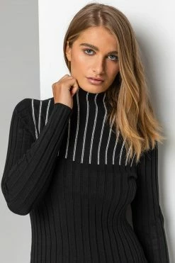 Roman Black Sparkle Embellished High Neck Jumper -Roman Sales Shop unnamed file 9354