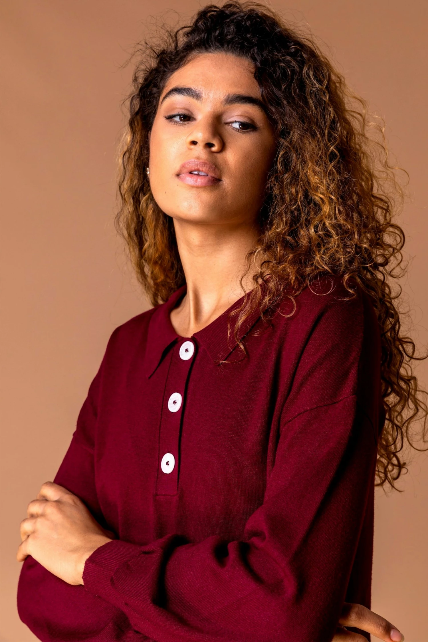 Roman Red Button Detail Polo Jumper 6 Roman Red Button Detail Polo Jumper - Image 4