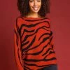 Roman Red Zebra Print Scoop Neck Jumper 1 Roman Red Zebra Print Scoop Neck Jumper -Roman Sales Shop unnamed file 9372