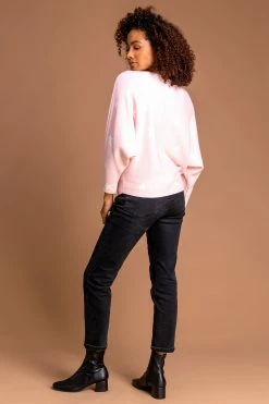 Roman Pink Star Print Scoop Neck Jumper 10 Roman Pink Star Print Scoop Neck Jumper -Roman Sales Shop unnamed file 9380