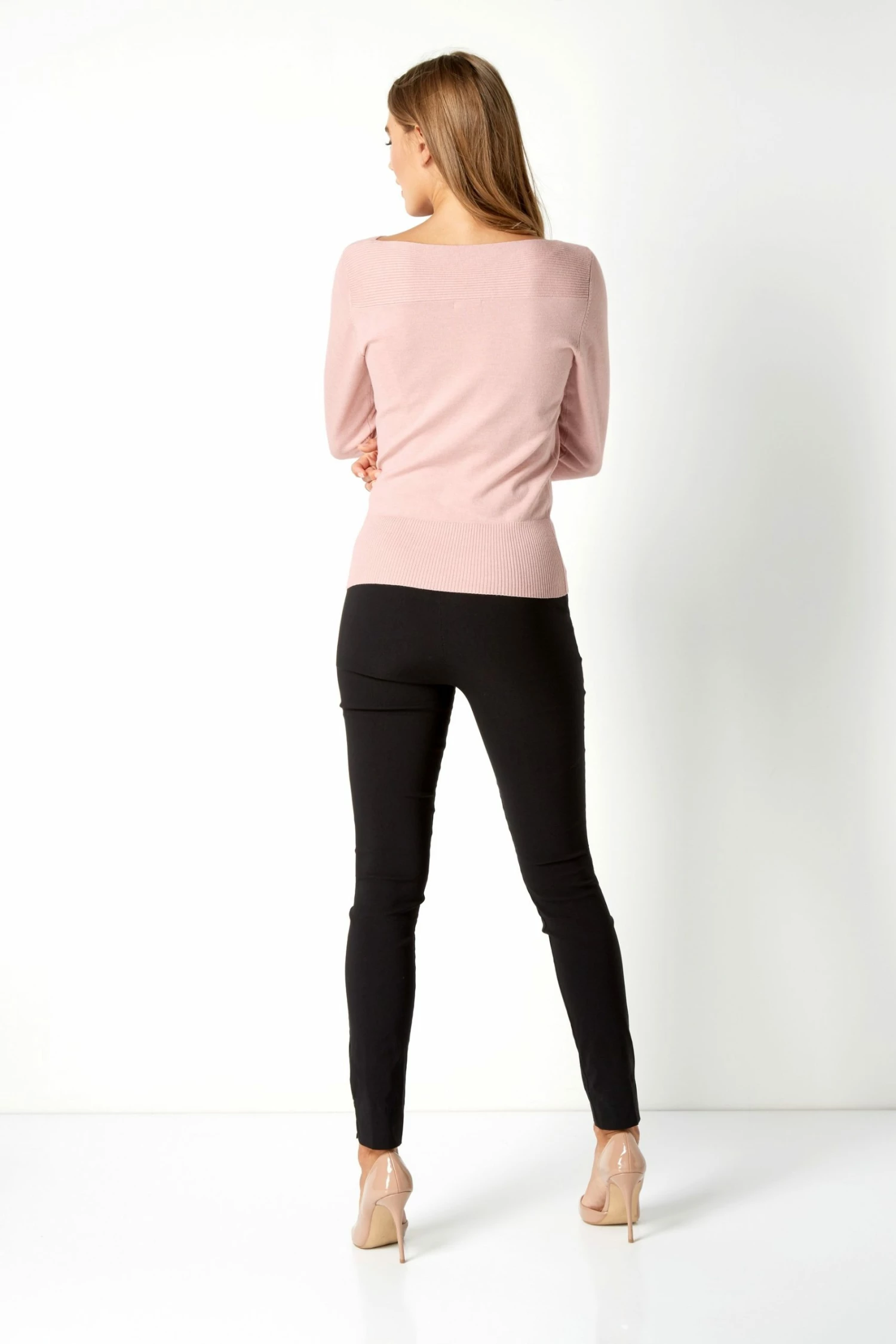 Roman Pink Slash Neck Jumper 4 Roman Pink Slash Neck Jumper - Image 2