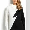 Roman Black Colour Block Longline Tunic Jumper -Roman Sales Shop unnamed file 9408