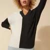 Roman Black Originals V Neck Colour Block Jumper