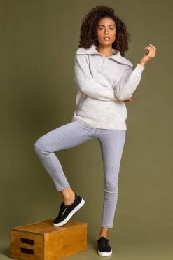 Roman White Zip Collar Jumper 12 Roman White Zip Collar Jumper -Roman Sales Shop unnamed file 9435