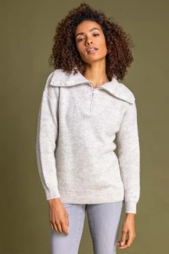 Roman White Zip Collar Jumper 13 Roman White Zip Collar Jumper -Roman Sales Shop unnamed file 9436
