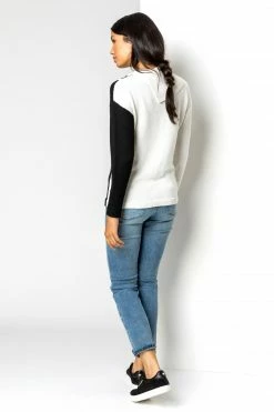 Roman White Colourblock Cowl Neck Button Jumper 10 Roman White Colourblock Cowl Neck Button Jumper -Roman Sales Shop unnamed file 9467