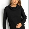 Roman Black Textured Cowl Neck Jumper 2 Roman Black Textured Cowl Neck Jumper -Roman Sales Shop unnamed file 9471
