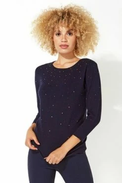 Roman Blue Originals Diamante Studded Jumper 13 Roman Blue Originals Diamante Studded Jumper -Roman Sales Shop unnamed file 9484