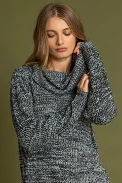 Roman Grey Textured Cowl Neck Jumper 10 Roman Grey Textured Cowl Neck Jumper -Roman Sales Shop unnamed file 9523
