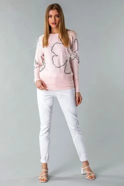 Roman Pink Sequin Flower Jumper 8 Roman Pink Sequin Flower Jumper -Roman Sales Shop unnamed file 9559