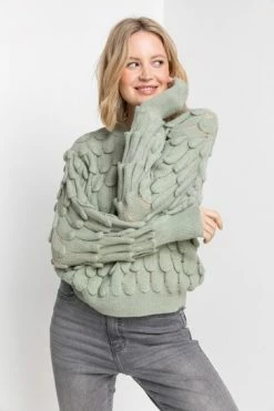 Roman Green Scallop Textured Knit Jumper 15 Roman Green Scallop Textured Knit Jumper -Roman Sales Shop unnamed file 9568