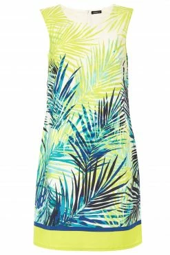 Roman Green Palm Print Shift Dress -Roman Sales Shop unnamed file 957