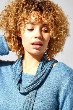 Roman Blue Overlay Knit Top And Floral Scarf 10 Roman Blue Overlay Knit Top And Floral Scarf -Roman Sales Shop unnamed file 9574