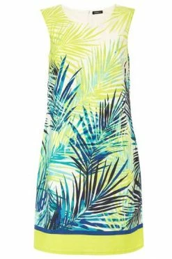Roman Green Palm Print Shift Dress -Roman Sales Shop unnamed file 958
