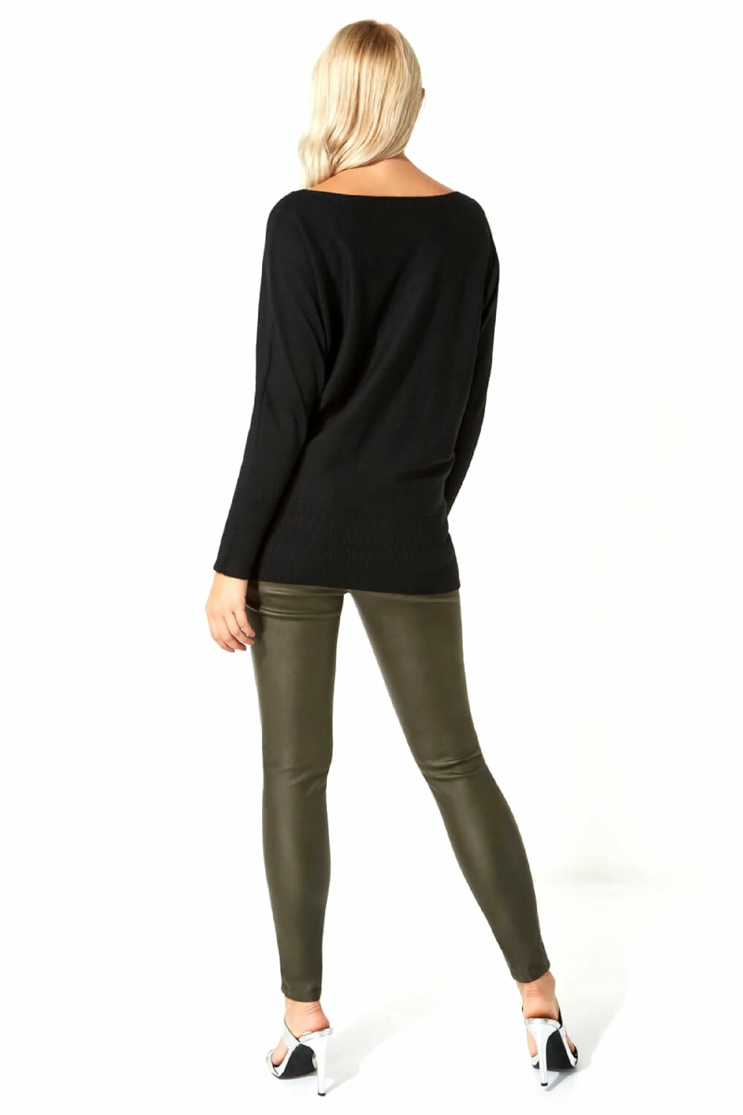 Roman Black Feather Batwing Jumper 5 Roman Black Feather Batwing Jumper - Image 3