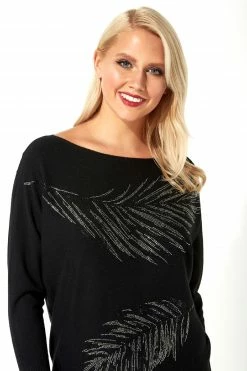 Roman Black Feather Batwing Jumper 10 Roman Black Feather Batwing Jumper -Roman Sales Shop unnamed file 9594