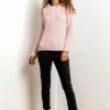 Roman Pink Button Detail Split Neck Jumper -Roman Sales Shop unnamed file 9608