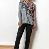Roman Grey Colour Block Animal Print Jumper -Roman Sales Shop unnamed file 9621