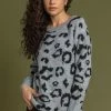 Roman Grey Jacquard Animal Print Jumper 1 Roman Grey Jacquard Animal Print Jumper -Roman Sales Shop unnamed file 9626
