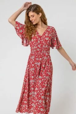 Roman Yellow Floral Print Tiered Midi Dress 18 Roman Yellow Floral Print Tiered Midi Dress -Roman Sales Shop unnamed file 966