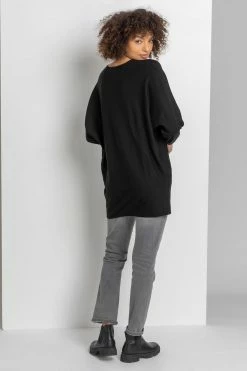 Roman Black Camo Embellished Lips Jumper -Roman Sales Shop unnamed file 9666