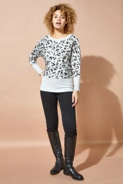 Roman Silver Foil Print Animal Jumper 8 Roman Silver Foil Print Animal Jumper -Roman Sales Shop unnamed file 9670