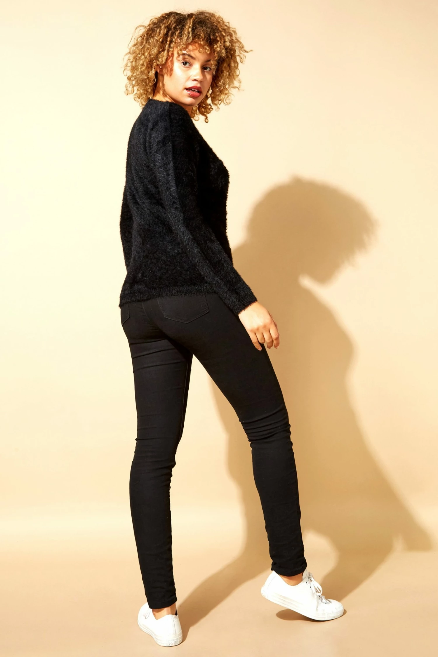 Roman Black Merry & Bright Fluffy Christmas Jumper 4 Roman Black Merry & Bright Fluffy Christmas Jumper - Image 2