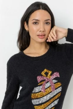 Roman Black Sequin Bauble Christmas Jumper 10 Roman Black Sequin Bauble Christmas Jumper -Roman Sales Shop unnamed file 9693
