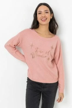 Roman Pink Star Motif Embellished Christmas Jumper 10 Roman Pink Star Motif Embellished Christmas Jumper -Roman Sales Shop unnamed file 9699