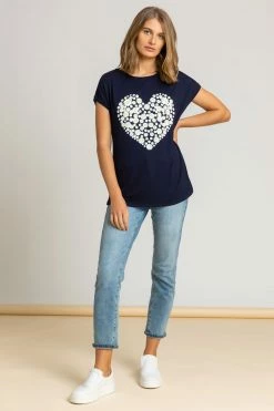 Roman Green Floral Heart Motif T-Shirt 8 Roman Green Floral Heart Motif T-Shirt -Roman Sales Shop unnamed file 9702