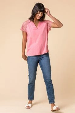 Roman Pink Embroidered Sleeve Jersey T-Shirt 9 Roman Pink Embroidered Sleeve Jersey T-Shirt -Roman Sales Shop unnamed file 9722
