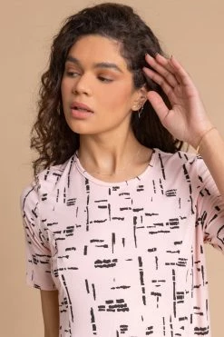 Roman Pink Abstract Print Pocket Swing Top 11 Roman Pink Abstract Print Pocket Swing Top -Roman Sales Shop unnamed file 9740