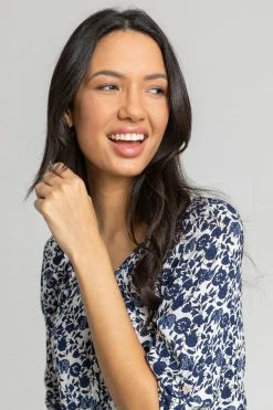 Roman Blue Ditsy Floral Print Button Top 10 Roman Blue Ditsy Floral Print Button Top -Roman Sales Shop unnamed file 9752