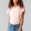 Roman Pink Ruffle Detail Short Sleeve Top 2 Roman Pink Ruffle Detail Short Sleeve Top -Roman Sales Shop unnamed file 9789