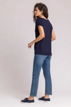 Roman Blue Embellished Tie Dye Print T-Shirt 10 Roman Blue Embellished Tie Dye Print T-Shirt -Roman Sales Shop unnamed file 9801