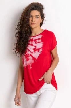 Roman Blue Embellished Tie Dye Print T-Shirt 14 Roman Blue Embellished Tie Dye Print T-Shirt -Roman Sales Shop unnamed file 9805