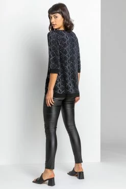 Roman Silver Asymmetric Animal Print Shimmer Top 10 Roman Silver Asymmetric Animal Print Shimmer Top -Roman Sales Shop unnamed file 9866