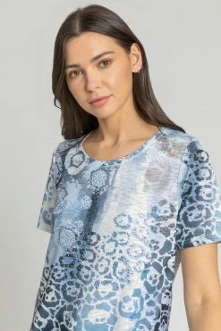 Roman Blue Abstract Animal Print Hotfix T-Shirt 10 Roman Blue Abstract Animal Print Hotfix T-Shirt -Roman Sales Shop unnamed file 9873