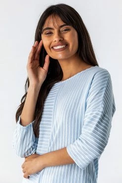 Roman Blue Textured Stripe Print Top 10 Roman Blue Textured Stripe Print Top -Roman Sales Shop unnamed file 9882