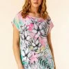 Roman Pink Floral Placement Print Top 1 Roman Pink Floral Placement Print Top -Roman Sales Shop unnamed file 9925