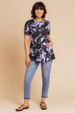 Roman Purple Tie Dye Print Pocket Top 14 Roman Purple Tie Dye Print Pocket Top -Roman Sales Shop unnamed file 9949
