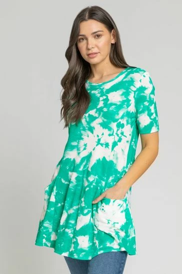 Roman Purple Tie Dye Print Pocket Top 8 Roman Purple Tie Dye Print Pocket Top - Image 6