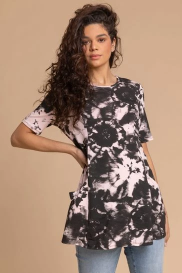 Roman Purple Tie Dye Print Pocket Top 10 Roman Purple Tie Dye Print Pocket Top - Image 8