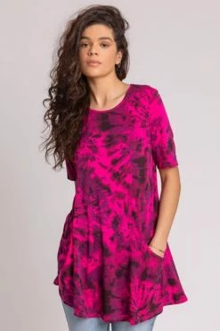 Roman Purple Tie Dye Print Pocket Top 20 Roman Purple Tie Dye Print Pocket Top -Roman Sales Shop unnamed file 9955