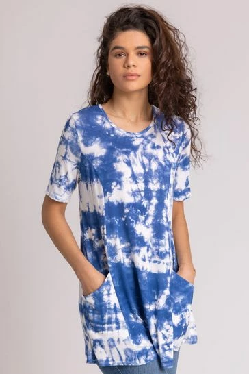 Roman Purple Tie Dye Print Pocket Top 12 Roman Purple Tie Dye Print Pocket Top - Image 10