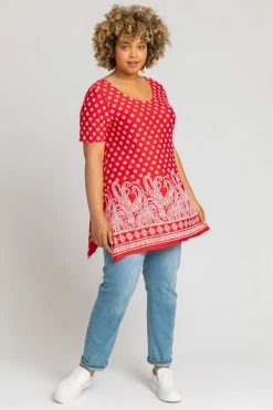Roman Red Curve Paisley Border Print Top 10 Roman Red Curve Paisley Border Print Top -Roman Sales Shop unnamed file 9959
