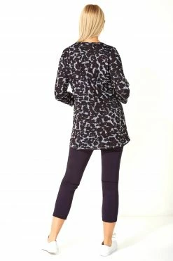 Roman Purple Animal Print Jersey Top With Pockets 9 Roman Purple Animal Print Jersey Top With Pockets -Roman Sales Shop unnamed file 9969
