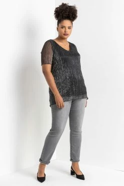 Roman Silver Curve Roll Neck T-Shirt -Roman Sales Shop unnamed file 9991